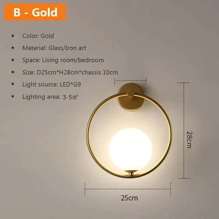 Luminaire Applique Murale finition en Pierre de Verre – Référence : Éloïse7512- - Nexa Lights