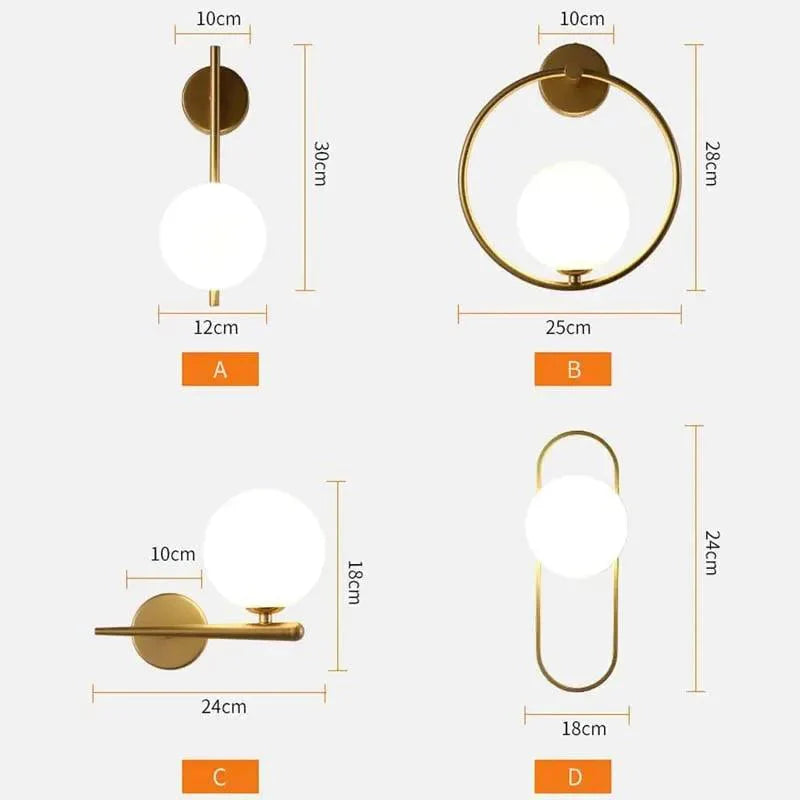 Luminaire Applique Murale finition en Pierre de Verre – Référence : Éloïse7512- - Nexa Lights