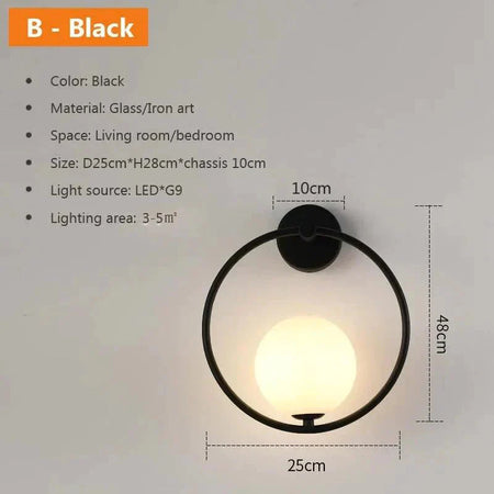 Luminaire Applique Murale finition en Pierre de Verre – Référence : Éloïse7512- - Nexa Lights
