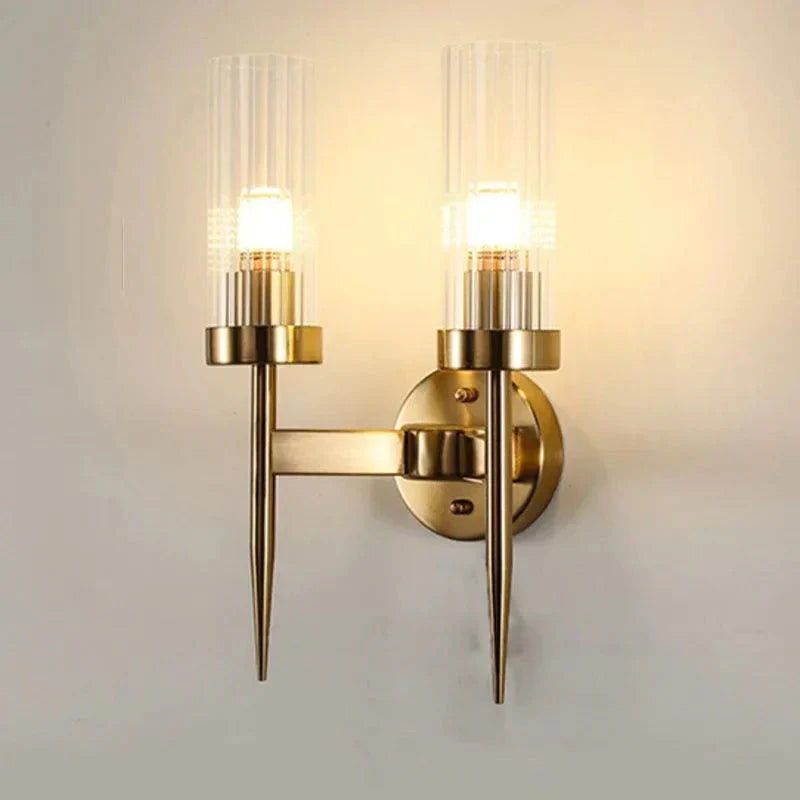 Luminaire Applique Murale finition en fer et verre – Référence : Elora1925- - Nexa Lights