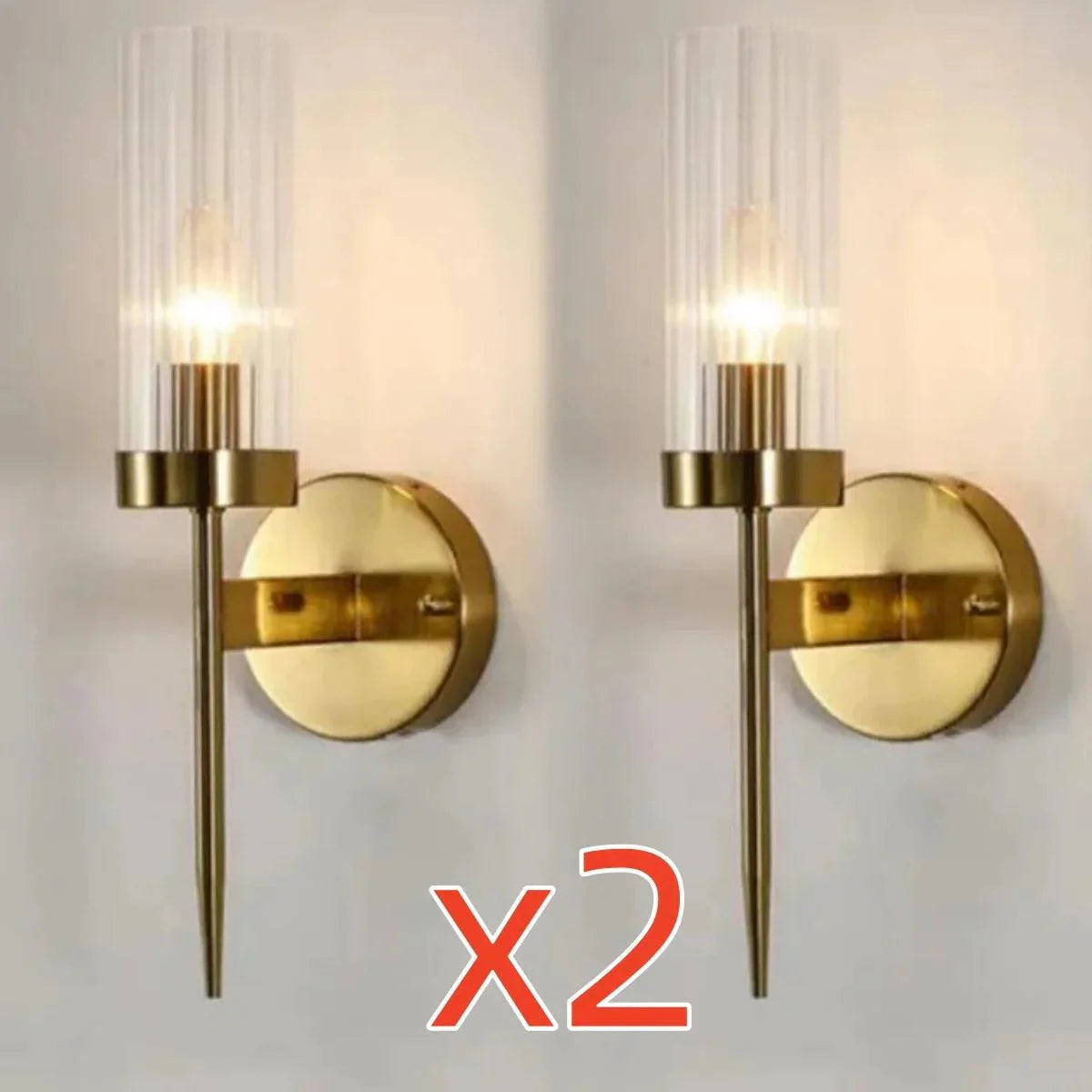 Luminaire Applique Murale finition en fer et verre – Référence : Elora1925- - Nexa Lights