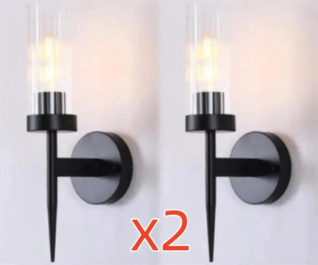 Luminaire Applique Murale finition en fer et verre – Référence : Elora1925- - Nexa Lights