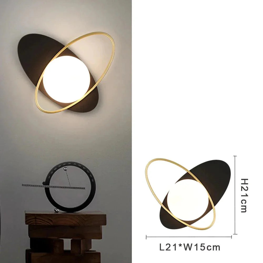 Luminaire Applique Murale finition en métal doré et verre opale – Référence : Émile9275- - Nexa Lights