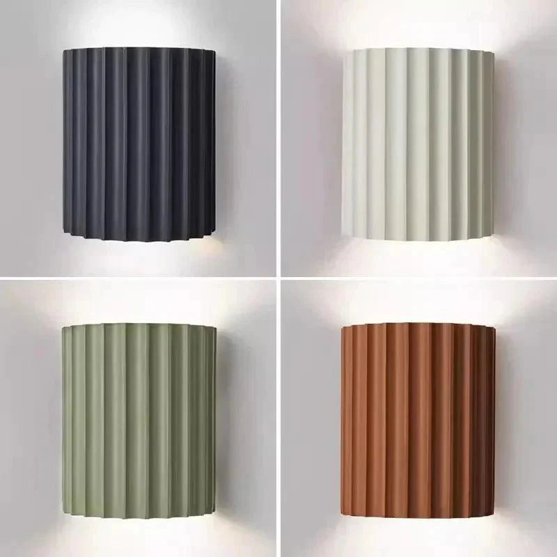 Luminaire Applique Murale finition en résine ondulée – Référence : Flora7392- - Nexa Lights