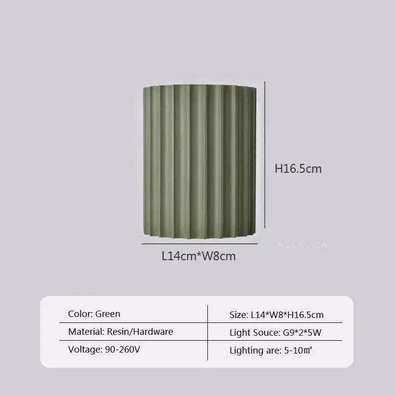 Luminaire Applique Murale finition en résine ondulée – Référence : Flora7392- - Nexa Lights