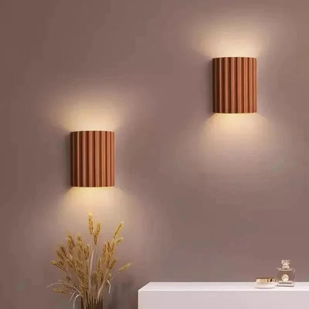 Luminaire Applique Murale finition en résine ondulée – Référence : Flora7392- - Nexa Lights
