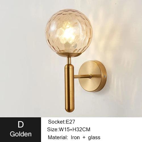 Luminaire Applique Murale globe moderne en métal et verre chic – Référence : Éliot5273- - Nexa Lights