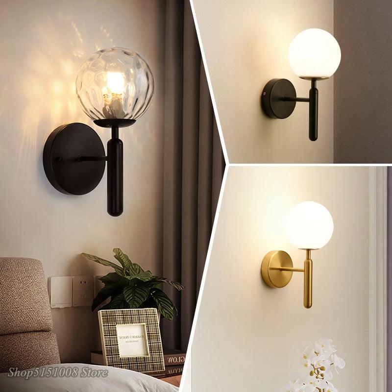 Luminaire Applique Murale globe moderne en métal et verre chic – Référence : Éliot5273- - Nexa Lights