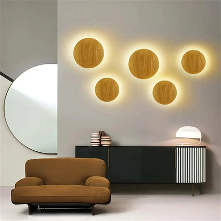 Luminaire Applique Murale style contemporain en bois – Référence : Elia7521- - Nexa Lights