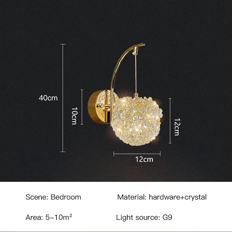 Luminaire Applique Murale style contemporain en cristal – Référence : Maëlys5294- - Nexa Lights