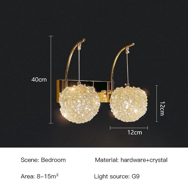Luminaire Applique Murale style contemporain en cristal – Référence : Maëlys5294- - Nexa Lights