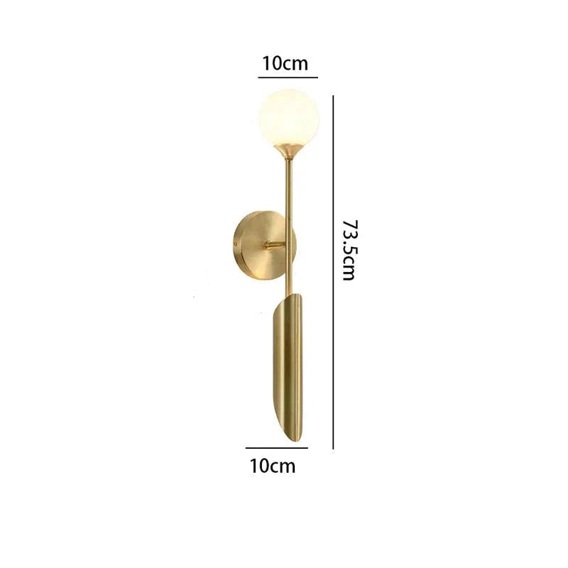 Luminaire Applique Murale style contemporain en laiton – Référence : Inès7524- - Nexa Lights