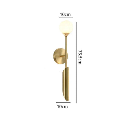 Luminaire Applique Murale style contemporain en laiton – Référence : Inès7524- - Nexa Lights