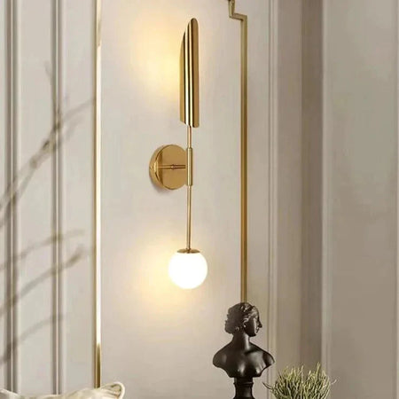 Luminaire Applique Murale style contemporain en laiton – Référence : Inès7524- - Nexa Lights