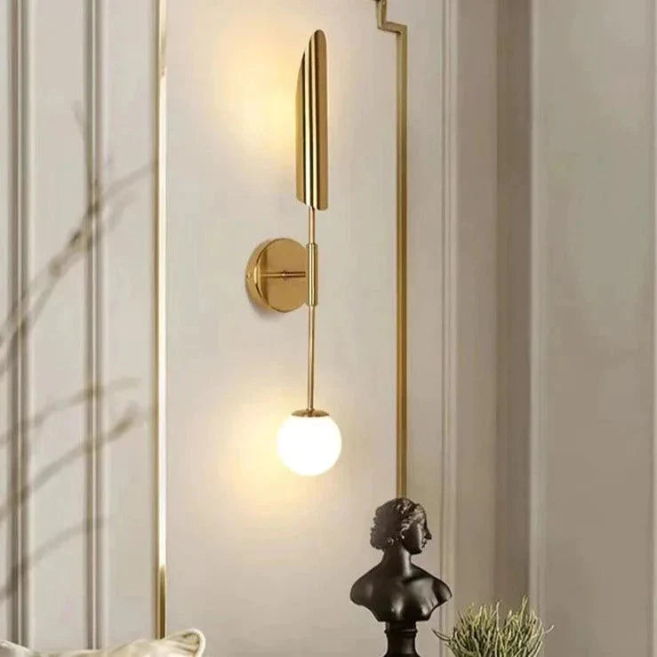 Luminaire Applique Murale style contemporain en laiton – Référence : Inès7524- - Nexa Lights