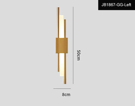 Luminaire Applique Murale style contemporain noir et or – Référence : Éloïse7294- - Nexa Lights