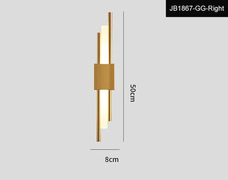 Luminaire Applique Murale style contemporain noir et or – Référence : Éloïse7294- - Nexa Lights