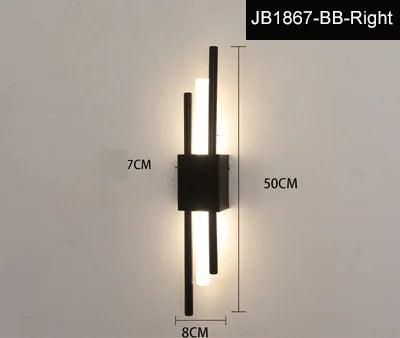 Luminaire Applique Murale style contemporain noir et or – Référence : Éloïse7294- - Nexa Lights