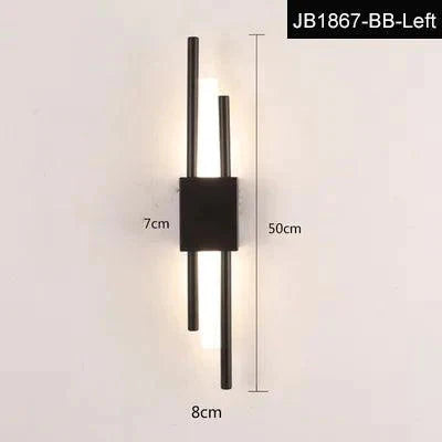 Luminaire Applique Murale style contemporain noir et or – Référence : Éloïse7294- - Nexa Lights