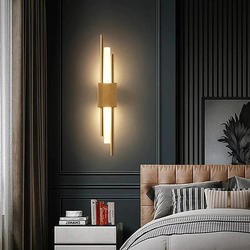 Luminaire Applique Murale style contemporain noir et or – Référence : Éloïse7294- - Nexa Lights