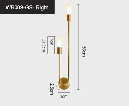 Luminaire Applique Murale style contemporain noir et or – Référence : Éloïse7294- - Nexa Lights