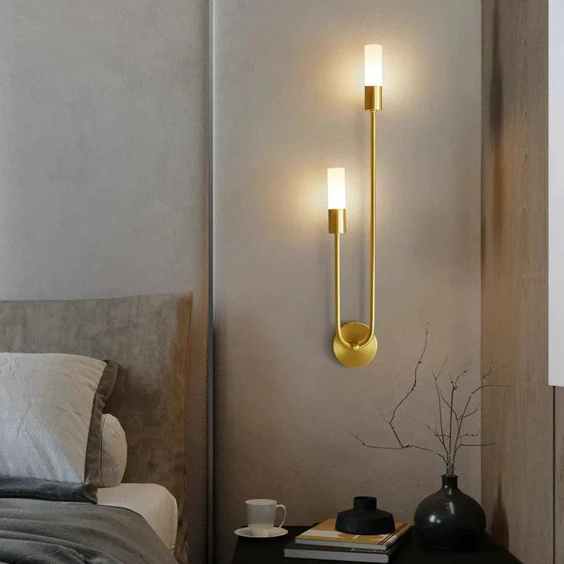 Luminaire Applique Murale style contemporain noir et or – Référence : Éloïse7294- - Nexa Lights