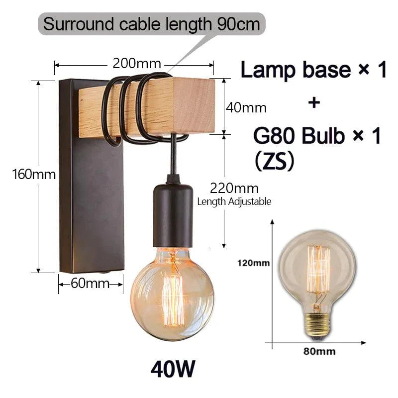 Luminaire Applique Murale style industriel – Référence : Éloïse3847- - Nexa Lights
