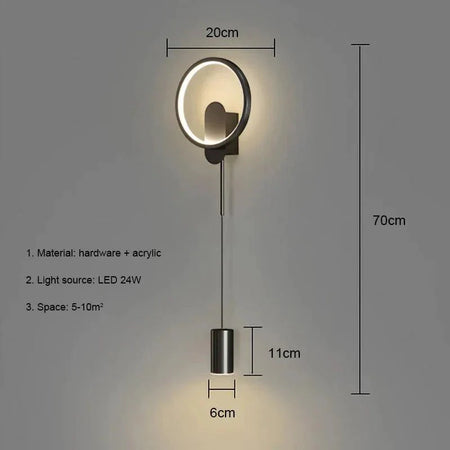 Luminaire Applique Murale style industriel noir – Référence : Amélie4392- - Nexa Lights