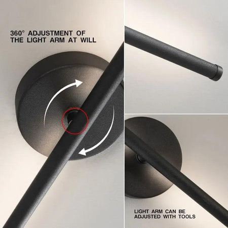 Luminaire Applique Murale style industriel noir – Référence : Cléo7852- - Nexa Lights