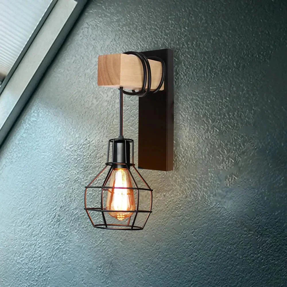 Luminaire Applique Murale style industriel noir – Référence : Maël6723- - Nexa Lights