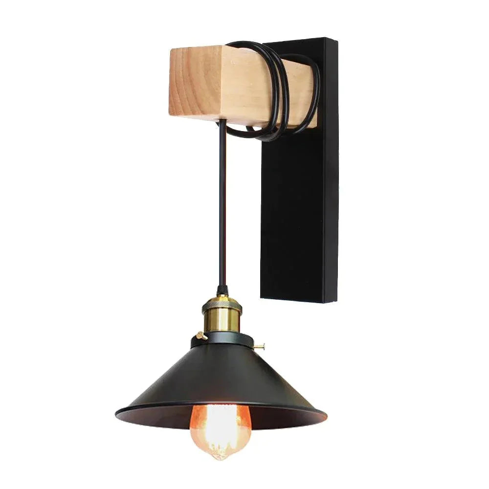 Luminaire Applique Murale style industriel noir – Référence : Maël6723- - Nexa Lights