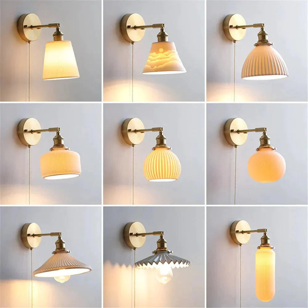 Luminaire Applique Murale style nordique en céramique – Référence : Clara8741- - Nexa Lights