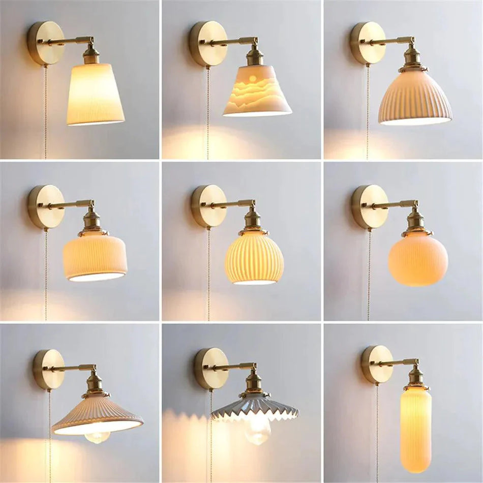 Luminaire Applique Murale style nordique en céramique – Référence : Clara8741- - Nexa Lights