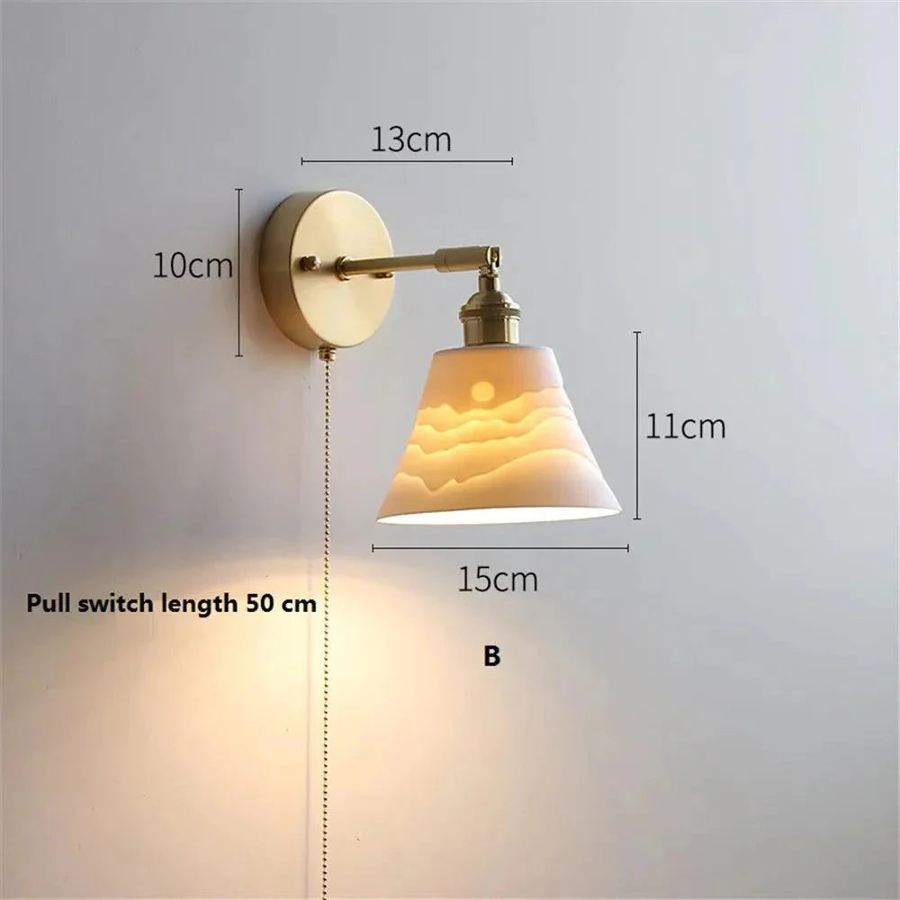 Luminaire Applique Murale style nordique en céramique – Référence : Clara8741- - Nexa Lights