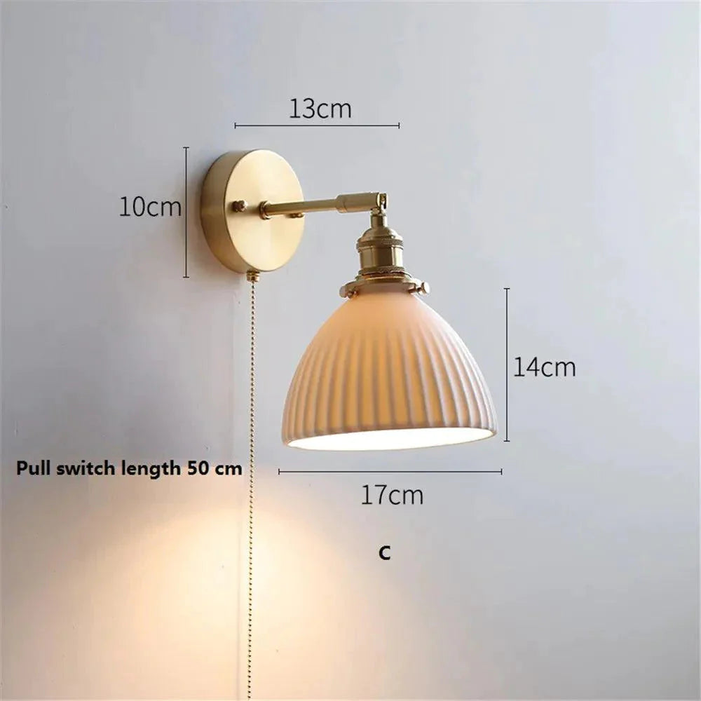 Luminaire Applique Murale style nordique en céramique – Référence : Clara8741- - Nexa Lights