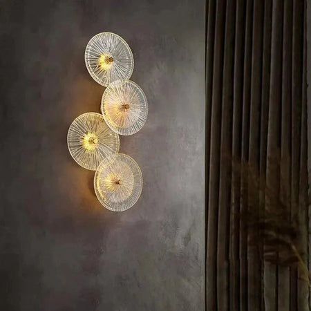 Luminaire Applique Murale verre ambré – Référence : Éloïse7325- - Nexa Lights