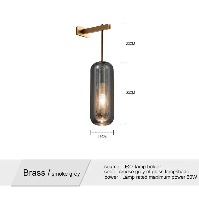 Luminaire Applique Murale verre clair et métal or – Référence : Éloïse5293- - Nexa Lights