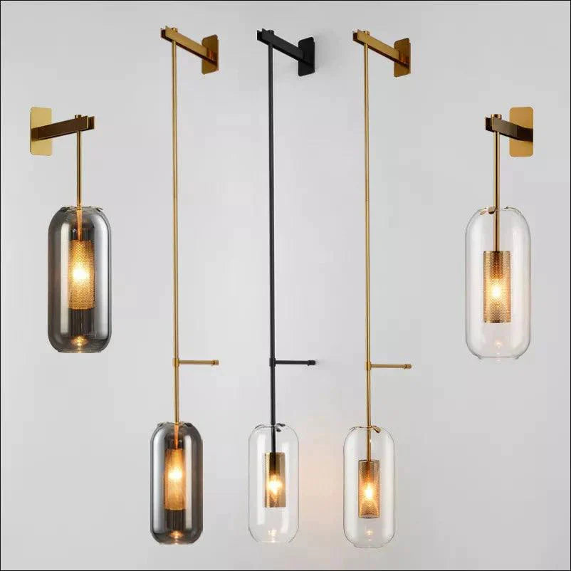 Luminaire Applique Murale verre transparent – Référence : Élise7853- - Nexa Lights