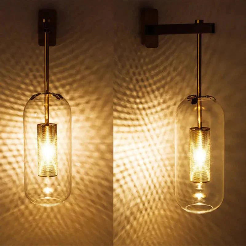 Luminaire Applique Murale verre transparent – Référence : Élise7853- - Nexa Lights