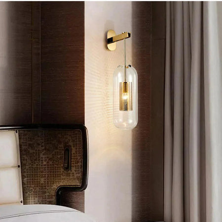 Luminaire Applique Murale verre transparent – Référence : Élise7853- - Nexa Lights