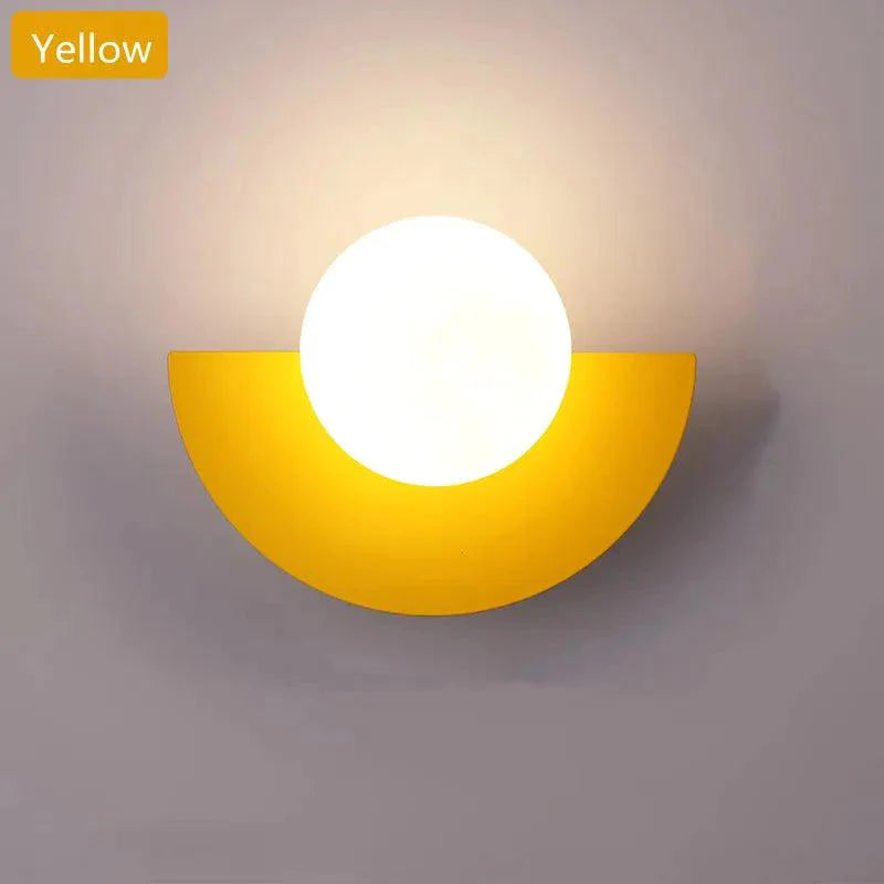 Luminaire Applique Murale verre transparent plaqué de couleur – Référence : Eléa7381- - Nexa Lights