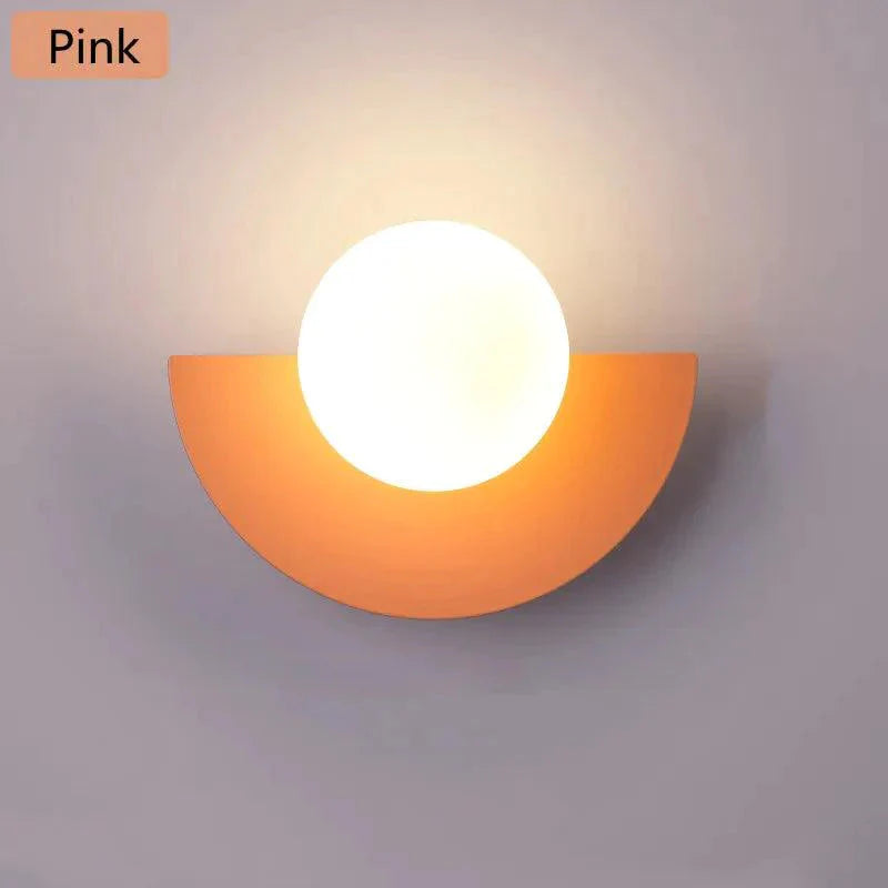 Luminaire Applique Murale verre transparent plaqué de couleur – Référence : Eléa7381- - Nexa Lights