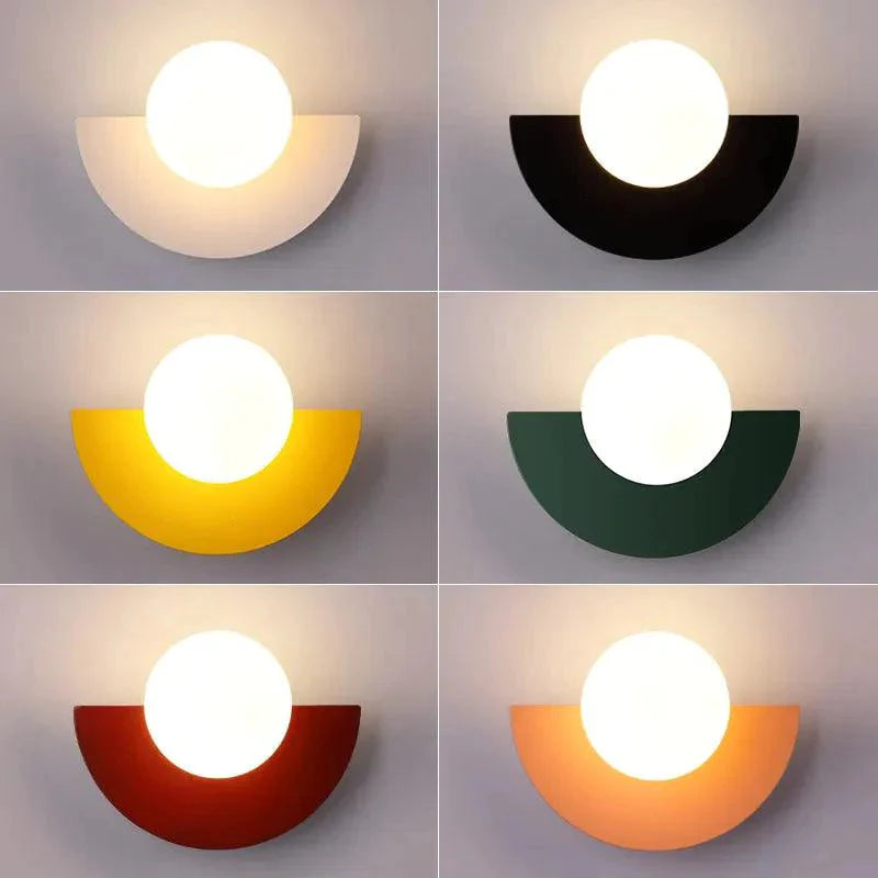 Luminaire Applique Murale verre transparent plaqué de couleur – Référence : Eléa7381- - Nexa Lights