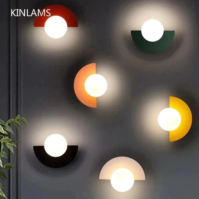 Luminaire Applique Murale verre transparent plaqué de couleur – Référence : Eléa7381- - Nexa Lights