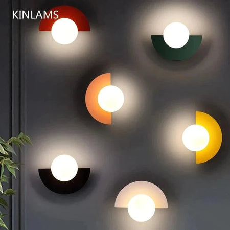 Luminaire Applique Murale verre transparent plaqué de couleur – Référence : Eléa7381- - Nexa Lights