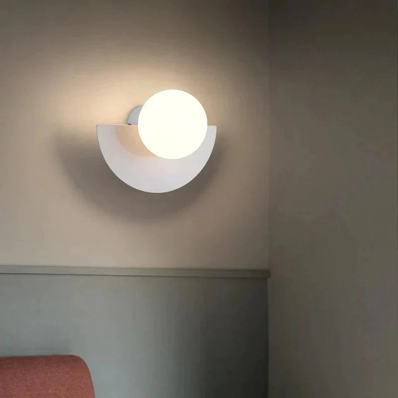 Luminaire Applique Murale verre transparent plaqué de couleur – Référence : Eléa7381- - Nexa Lights