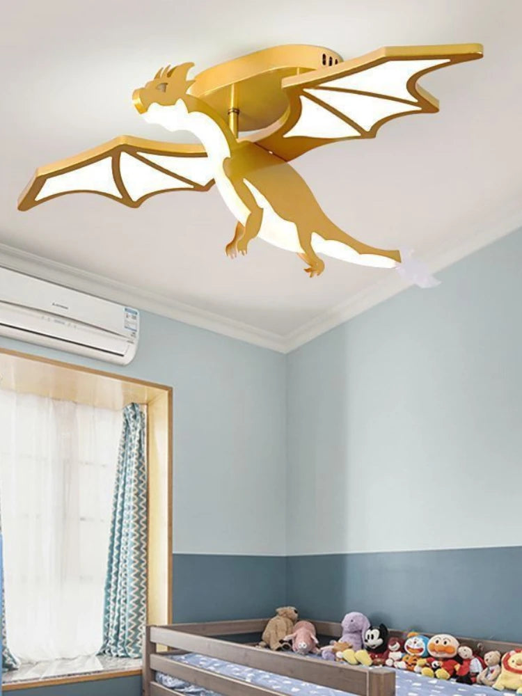 Luminaire Enfant Design Dragon Doré – Référence: Kaia4027- - Nexa Lights