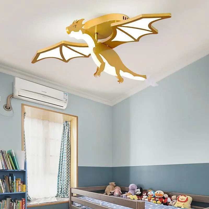 Luminaire Enfant Design Dragon Doré – Référence: Kaia4027- - Nexa Lights