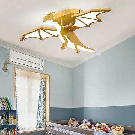 Luminaire Enfant Design Dragon Doré – Référence: Kaia4027- - Nexa Lights