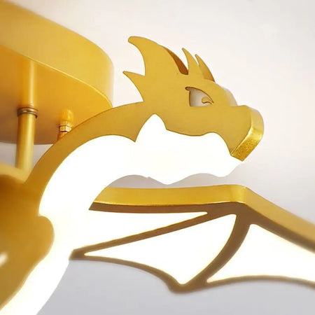 Luminaire Enfant Design Dragon Doré – Référence: Kaia4027- - Nexa Lights
